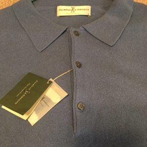 New with tags  Fairway & Greene 100% Cashmere Polo Sweater  XL